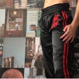 Satin Dragon Joggers